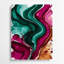 Aquarelle abstraite, art mural gris en métal 60-76816217