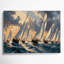 Art sur toile gris, transport et régate-1405509956