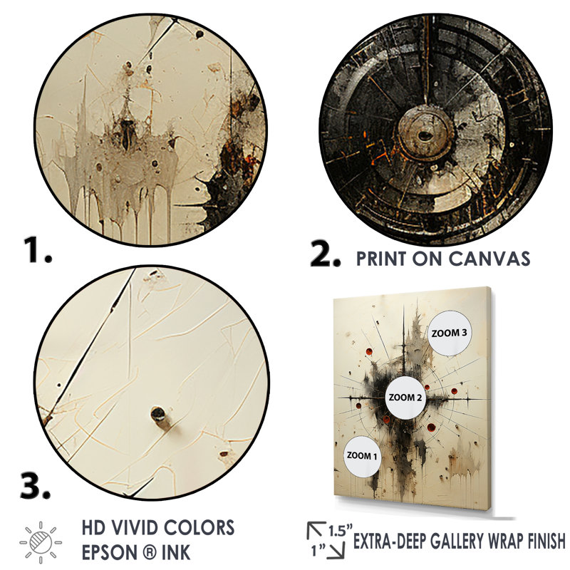 " Minimalism War Target ", Gold Single Picture Framed, 44" H x 34" W x 1.5" D
