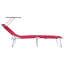 vidaXL Folding Sun Lounger with Canopy Outdoor Daybed Sunbed Steel and Fabric-1465781493