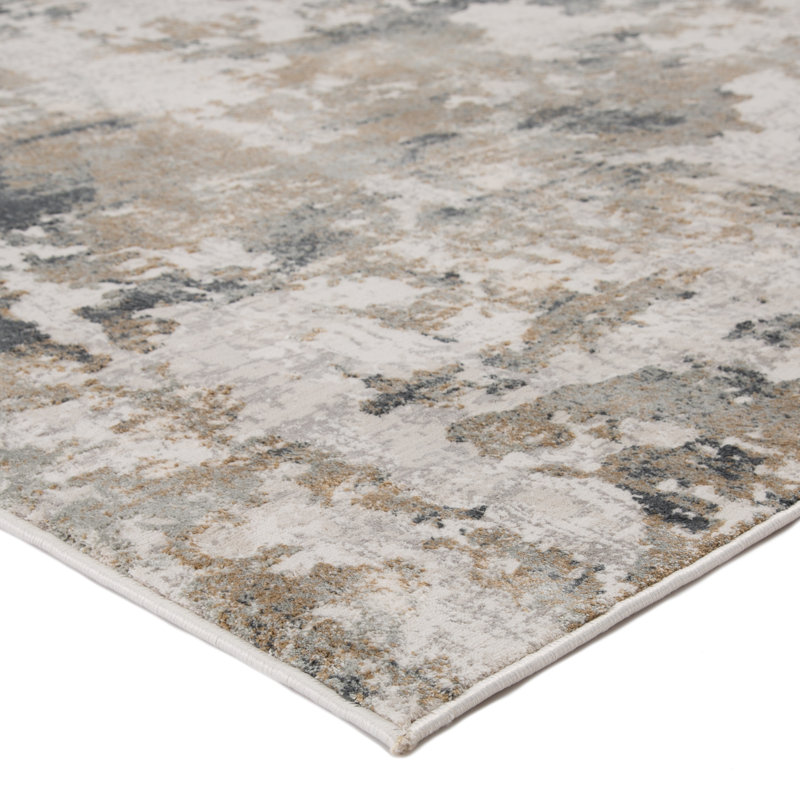 Cosner Abstract Indoor Rug, Round 6'