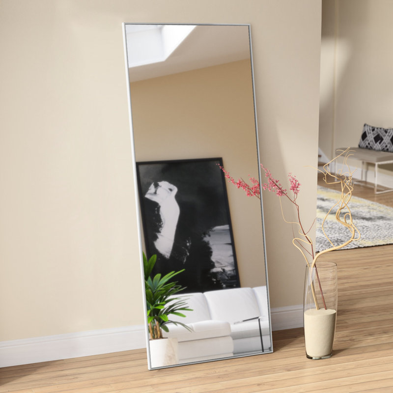 Miroir de salle de bain mural Talma, Gris clair, H 59 po x l 19 po