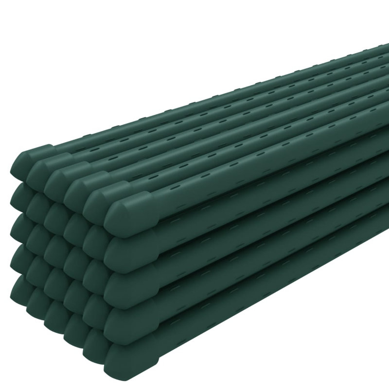 30 piquets de plantes de jardin Arlmont & Co., acier vert, H 59,1 po x l 0,4 po x P 0,4 po