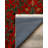 Colchique Collection Digital Print Cotton-Polyester Green Red Floral Rug-527655647