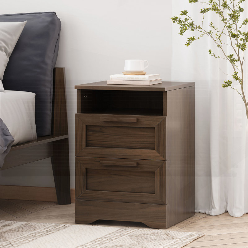 Table de chevet Frane, Noyer