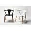 Chaise d’appoint empilable à dossier en lattes Balaton-32988789