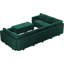 Grand canapé modulaire en forme de U rembourré en velours avec rangement Buckleton-2097431566