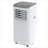 Compact 8000 Btu Portable Air Conditioner, 3-in-1 Unit With Fan And Dehumidifier, Perfect For Spaces Up To 350 Sq. Ft, Features 24-hour Timer, Low Maintenance, White + Grey Top