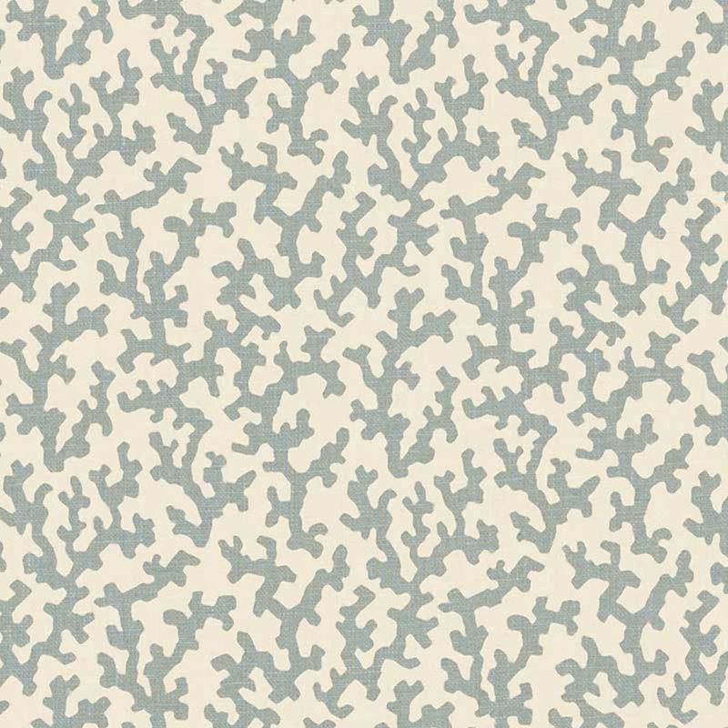 Tissu Schumacher x Veere Grenney, Bleu orpington