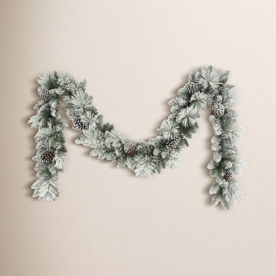 110'' in. Faux Spruce Garland
