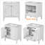 Meuble-lavabo de 30 pouces avec meuble-lavabo en céramique-1205124959