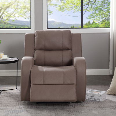 Modern Soft And Fux Leather Manual Recliner Chair For Ultimate Comfort And Space Efficiency
