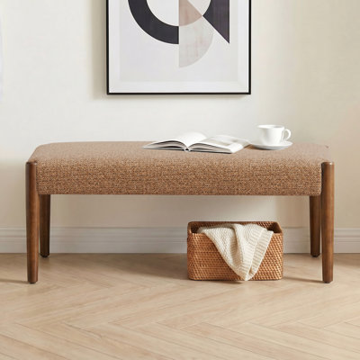 42'' W Modern Upholstered chenille Bench
