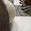 Tapis géométrique crème / gris