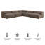 Canapé modulaire Auren 5 pièces Auren-460213360-460213374
