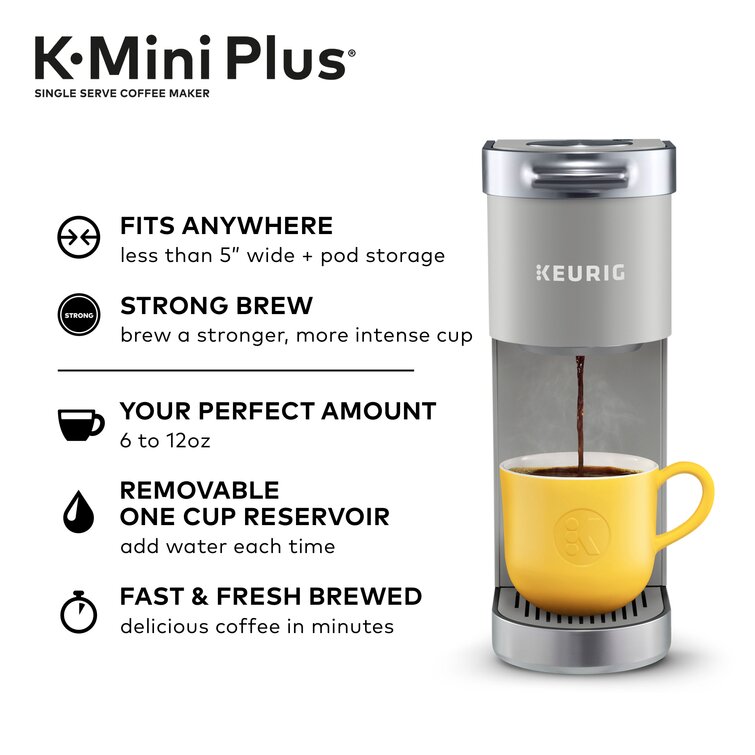 Keurig K-Mini Plus Single Serve Coffee Maker with Travel Mug