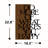 Decorative Wooden Wall Accessory - Walnut & Black, 16.5 x 22.8 inches | 50% Wood (Thickness: 1.2 inches) & 50% Metal | Easy Wall Hanging Design | Unique Grain Patterns for Stylish Home Decor-911984971