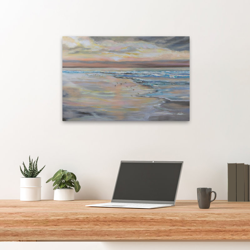 Matinée contemporaine et côtière, H 24 po x l 16 po