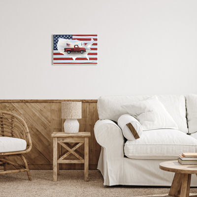 " Farmhouse American Flag " by Lori Deiter