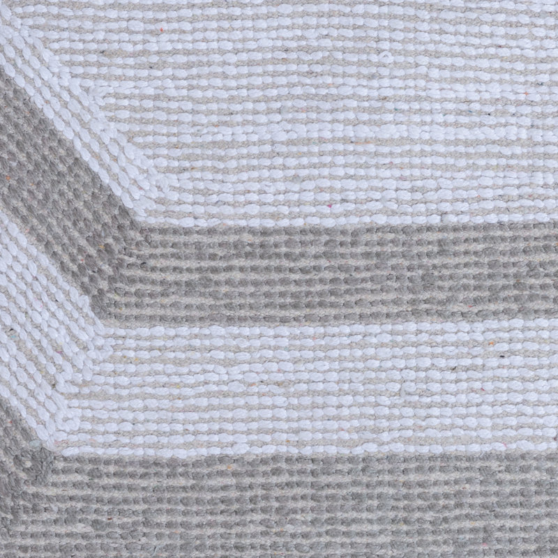 Tapis de bain 100% coton Ipke, Gris / centre blanc