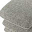 Square Linen Swivel Ottoman Footstool with Stacked Cushion Design for Living Room-582446647