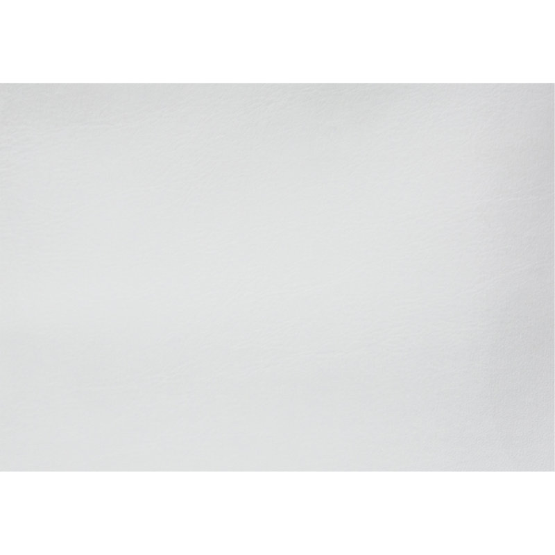 Table d'appoint, en forme de C, bout, côté, collation, rangement pour magazines, salon, chambre à coucher, aspect cuir blanc, métal blanc, contemporain, moderne