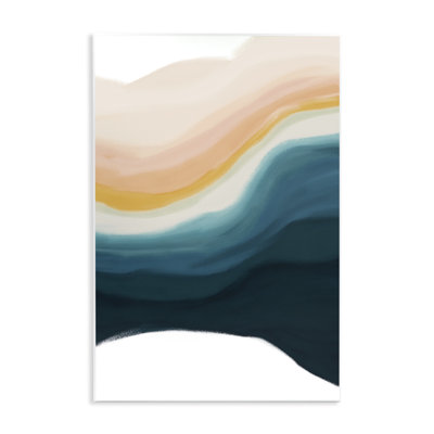"Peach Swirl", impression sur plaque par JJ Design House, LLC.