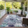 Machine Washable Indoor/Outdoor Molewski ACN2340 Floral Rug