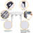 121.9cm Round Portable Banquet Table