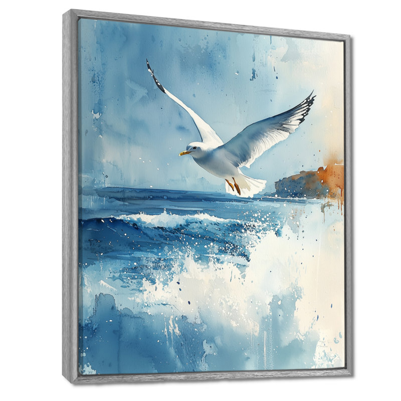 Audraya - Animals Wall Art Prints, Argent argent, Impression encadrée flottante, H 32 po x l 16 po