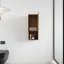  Armoire de salle de bain murale Cranor avec rangement ouvert et fermé-128489336