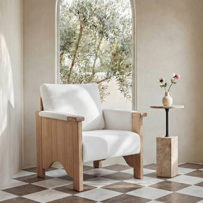 Chaise d'appoint Bauer crème