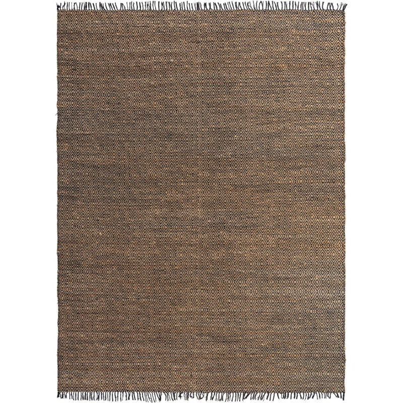Tapis beige tressé à la main Mcelhaney, Rectangle 2 pi x 3 pi 1 po