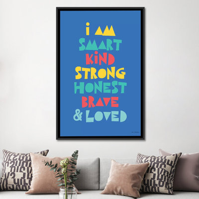 «I Am Smart…» par Seven Trees Design - impression d'art textuel