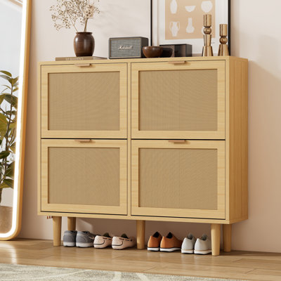 16 Pair Flip Down Shoe Storage