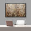Reproduction d'art sur toile encadrée rétro avec fleurs neutres séchées-909992086-909992097