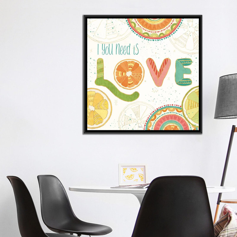 Citrus Splash V by Veronique Charron - Wrapped Canvas Gallery-Wrapped Canvas Giclée, 18" H x 18" W x 1.5" D, No Mat