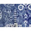 Tapis bleu en laine et soie noué à la main 9 pi x 12 pi 3 po A8E8D0F7AC0D456C8196FA4F766FA1C1 Yale