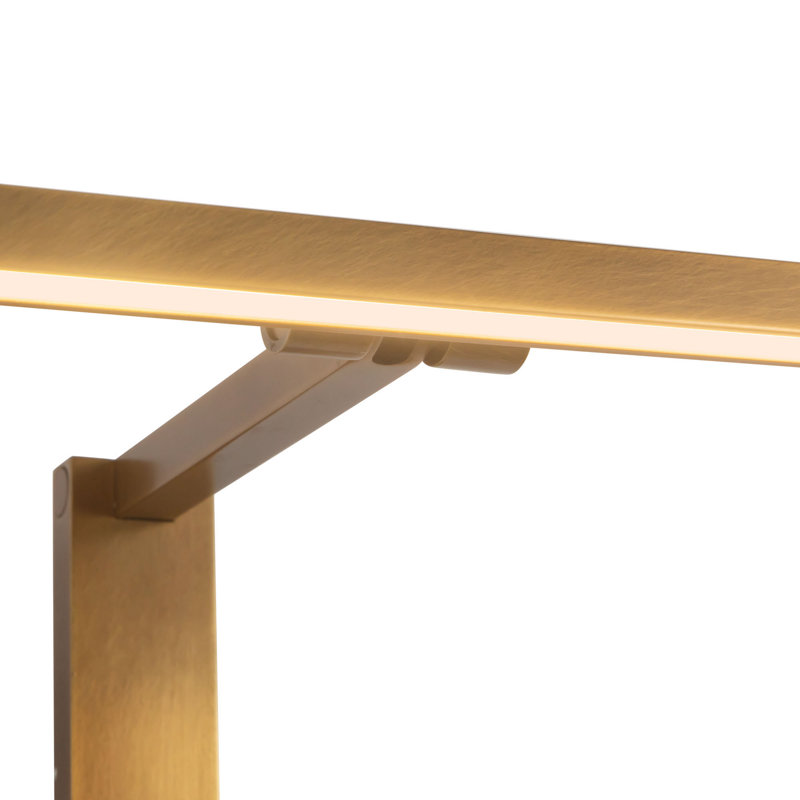 Vega Minor Picture 17-in Brass dimmable LED Picture Light, Antique Brass, 17-in