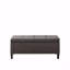 Banc de rangement capitonné à fermeture douce