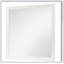 Miroir Charleston blanc avec éclairage à DEL intégré et verre trempé pour des intérieurs modernes et élégants-24079385