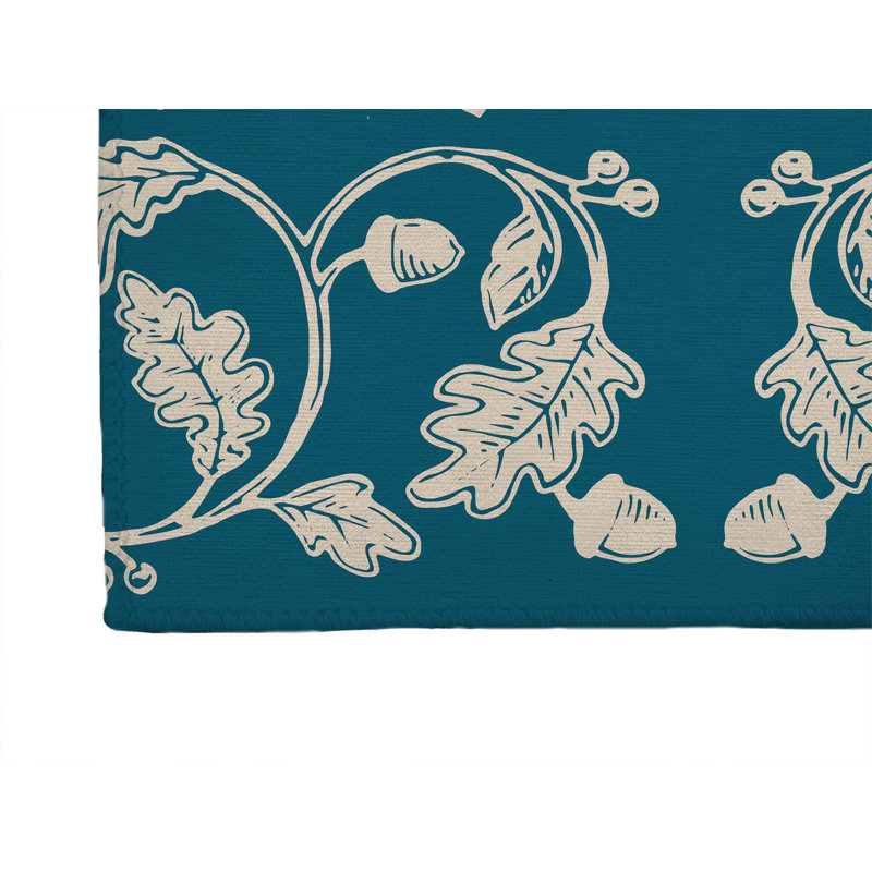 Autumn Vines Non Slip Outdoor Rug, Runner 2'6" x 8'