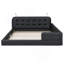 Grand lit plateforme tapissier avec 2 lampes de lecture -1519111330