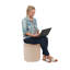 Repose-pieds rond en vinyle 18 pouces, hauteur 19 pouces-114989674