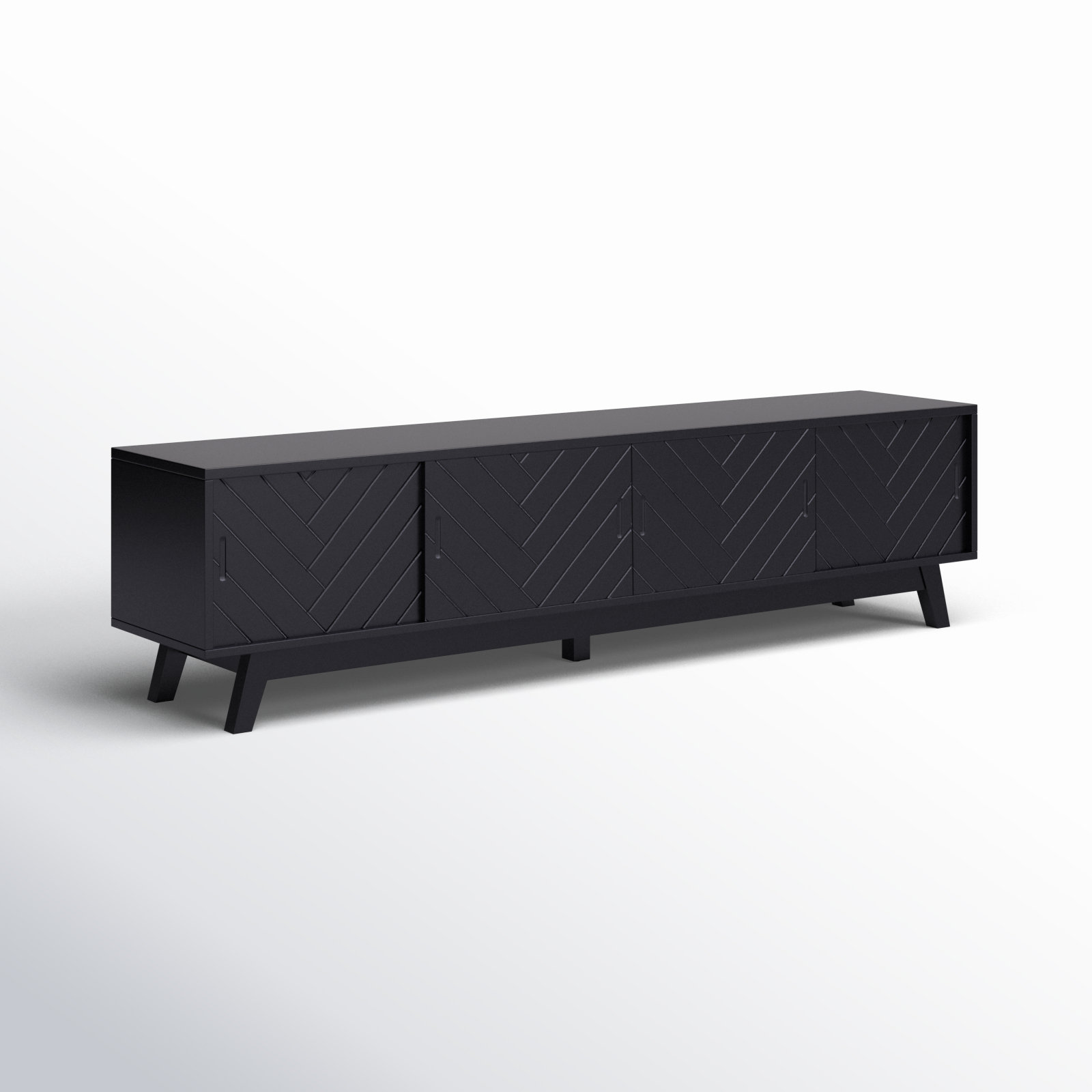 Zeller 79 " Acacia TV Stand, Black