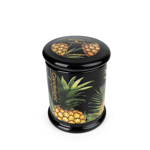 Fruity Scented Jar Candle with Glass Holder