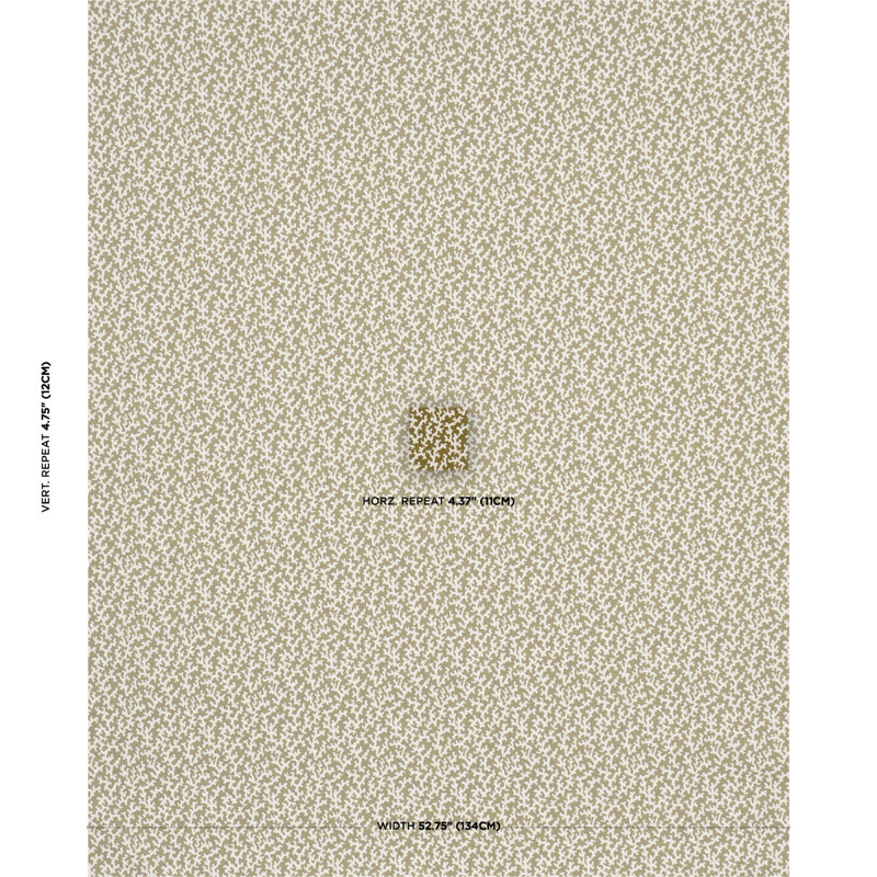 Schumacher X Veere Grenney Folly Fabric, Olive