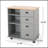 Kitchen Cart With 2 Drawers+1 Door-216129413