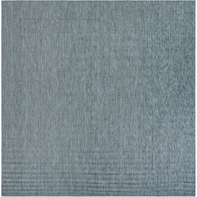 Tapis intérieur / extérieur turquoise Santina