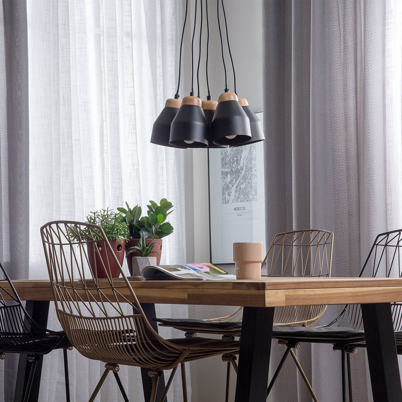 Abrahamson 6 - Light Cluster Pendant, Black